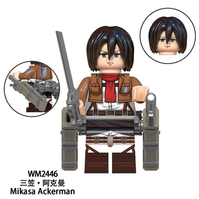 Attack on Titan Action Figure Toys for Boys Girls Eren Jaeger Model Ornament Mikasa Levi Ackerman Desktop Decor Birthdays Gifts popular