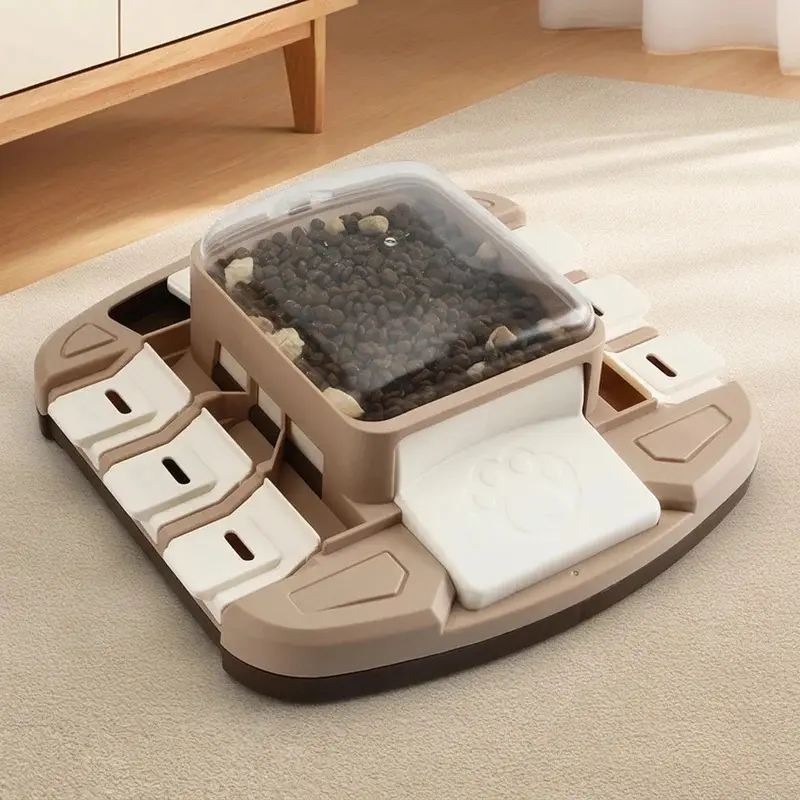 Interactive Dog Puzzle Feeder, Slow Feeder Bowl for Boredom Relief, Large Capacity Brain Game Toy, Durable ABS Plastic Anti-Choking Pet Supplies