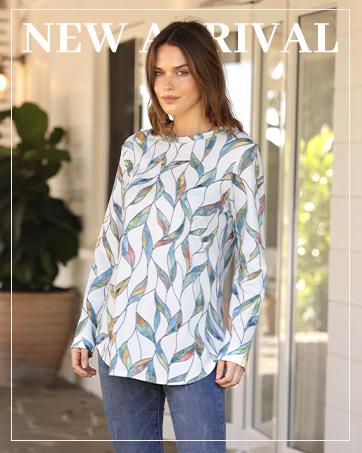 Wiholl Womens Long Sleeve Round Neck Shirts Side Split Basic Loose Tunic Tops Casual 2025 Crewneck Womenswear SpringStatements