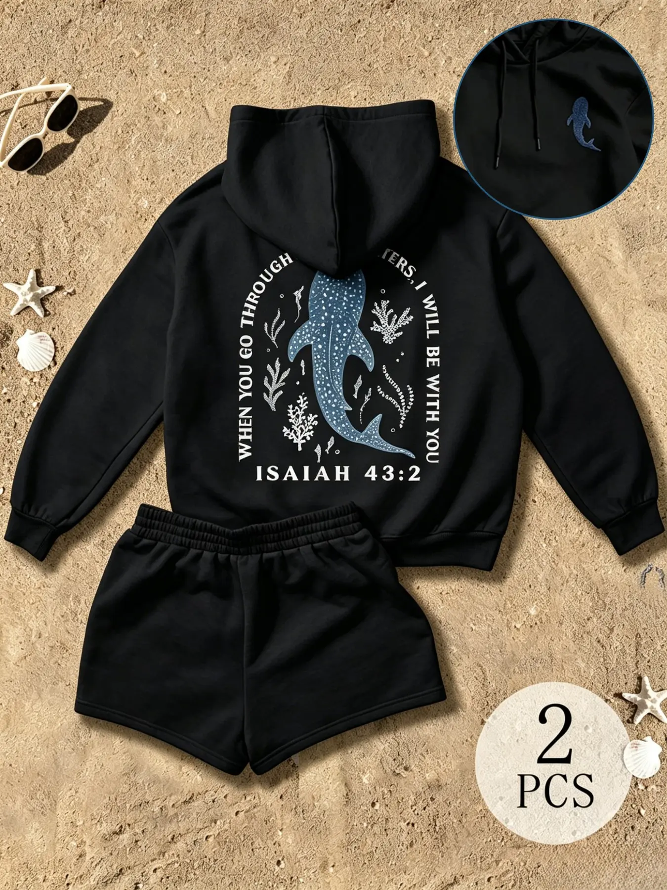 Women 2 Pieces Outfit Sets Oversized Hoodie And Shorts Graphic Print Pullover Tracksuit Casual Streetwear Daily Outdoor bts outfits