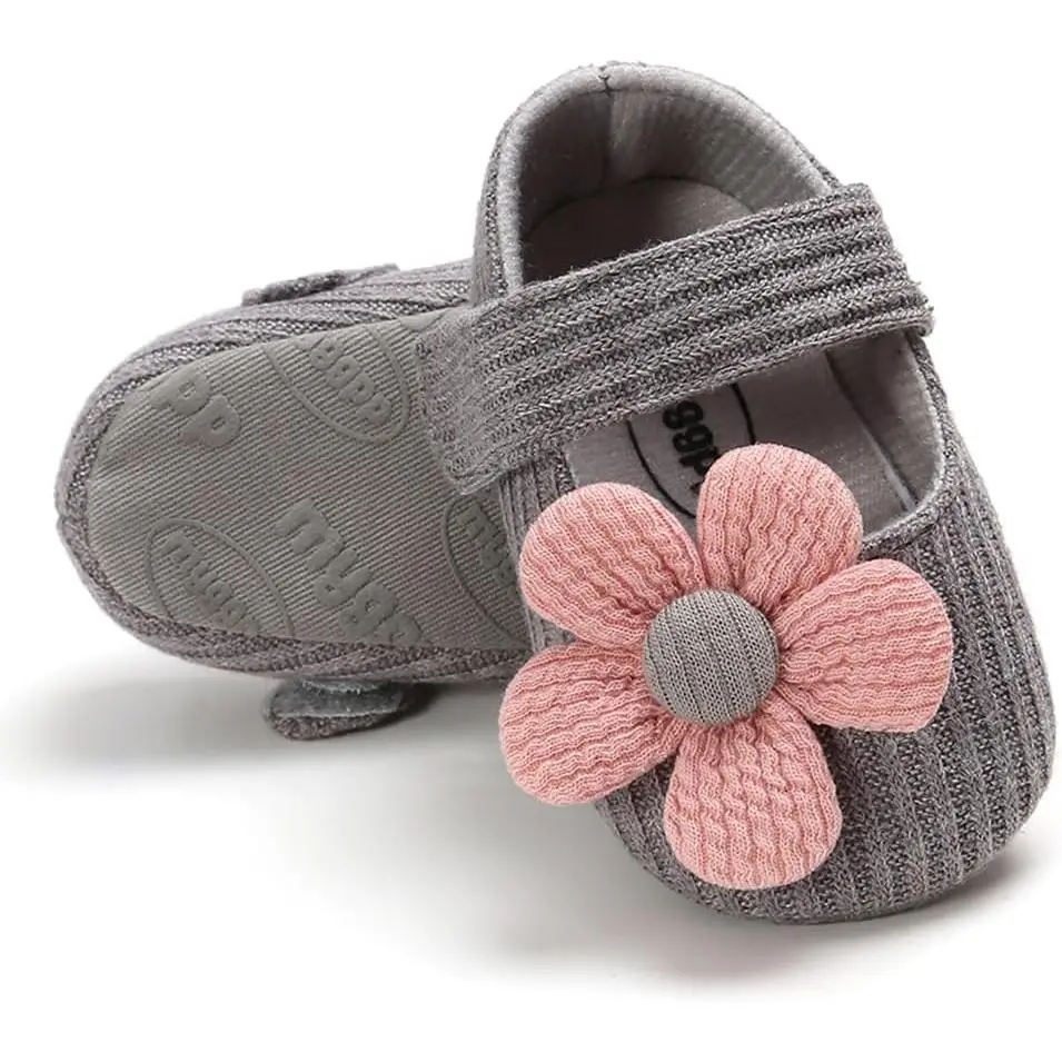 Infant Newborn Bootie Shoes, Cozy Fleece Soft-Bottom Cartoon Slippers, Prop 65 Safe Warm Wear for Baby Boys & Girls, Crib Shoes with Tooled Heels (New Model)