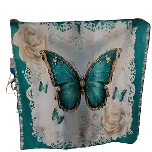 Elegant Butterfly & Floral Shower Curtain Set, Waterproof Polyester Bathroom Shower Equipment with Hooks, Toilet Lid Cover and Mat, Home Decor and Holiday Gift, Home Goods, Bathroom Decor and Accessories, Bathroom Decoration Accessories