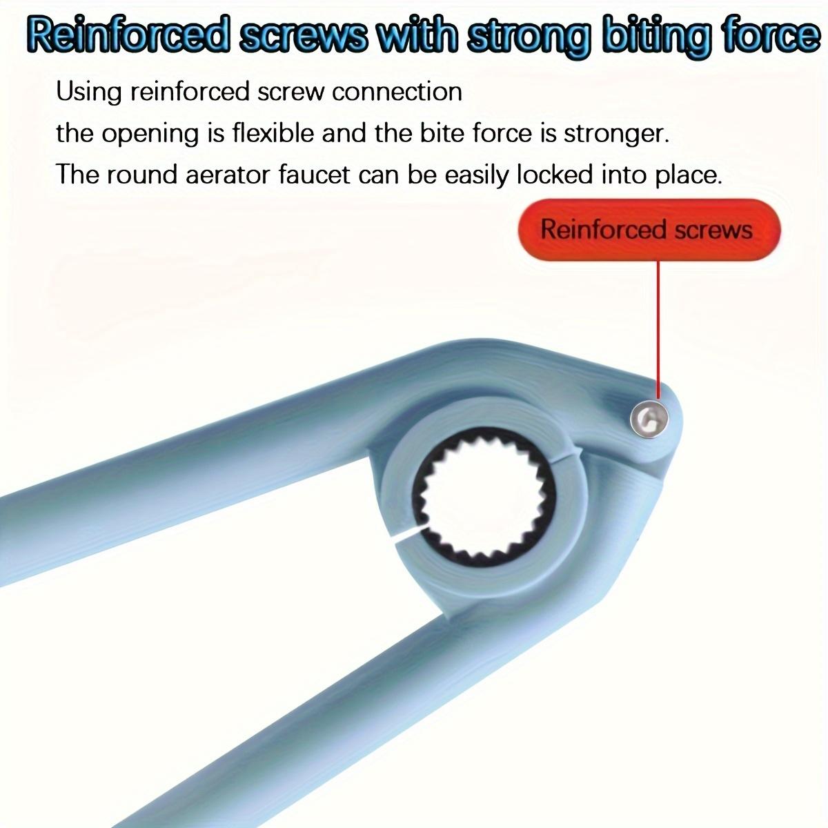 1pc multifunctional faucet and sink installation tool - plastic filter cleaning wrench with ergonomic round handle, easy to use, for installation and removal of bathroom accessories - industrial hand tool, faucet wrench, functional design, textured handle