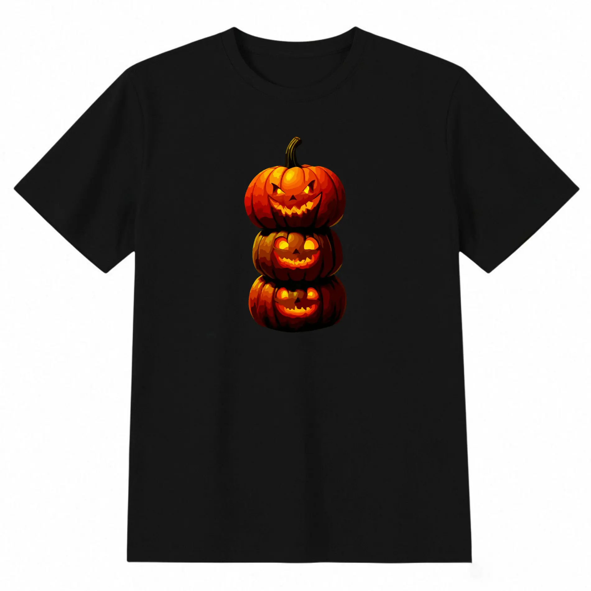Pumpkin Lanterns Funny Halloween Night Party Unisex T-Shirt