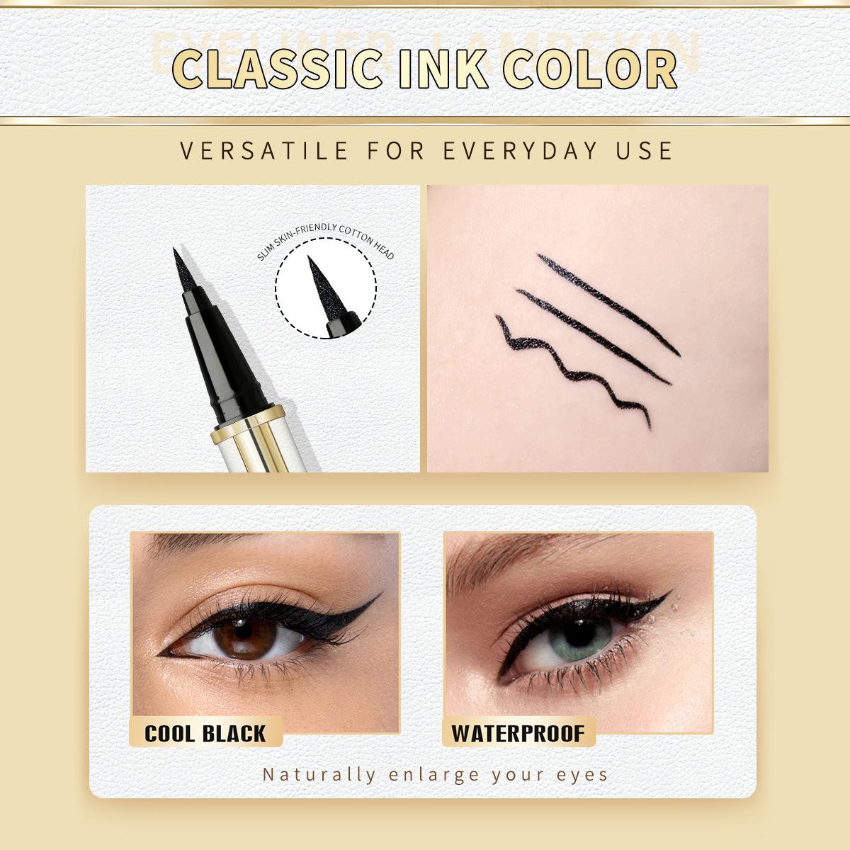 Waterproof Lambskin Eyeliner Pen – Smudge-Proof Long-Lasting Smooth Thick Tip for Defined Eye Looks, All-Day Wear & Simple Beginner Use - Women’s Daily Eye Makeup Tool, Cosmetics & Professional Beauty Tools Waterproof Lambskin Eyeliner Pen – Smudge-Proof Long-Lasting Smooth Thick Tip for Defined Eye Looks, All-Day Wear & Simple Beginner Use - Women’s Daily Eye Makeup Tool, Cosmetics & Professional Beauty Tools