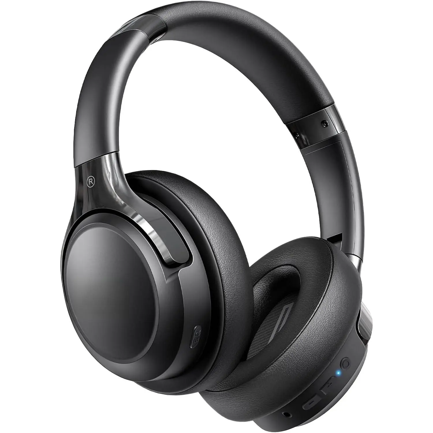 Bluetooth Headphones Over Ear, 65H Playtime and 6 EQ Music Modes Wireless Headphones with Microphone, HiFi Stereo Foldable Lightweight Headset, Deep Bass  Home Office Cellphone PC Ect.