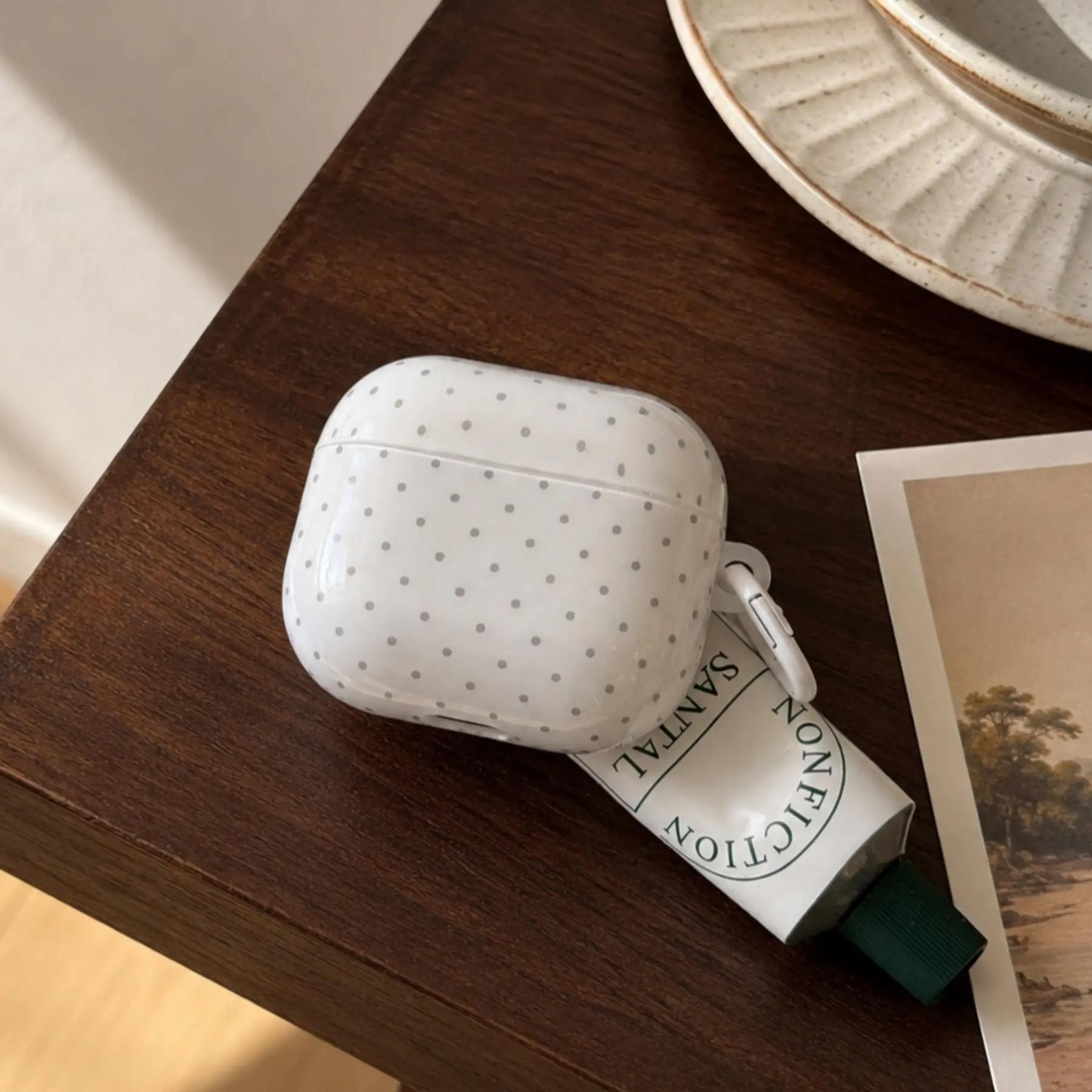Cute Polka Dot AirPods Case, Protective Cover for AirPods 4th Gen, New Design for AirPods Pro 3 & 2, Korean Style Earphone Shell, Audio Accessory