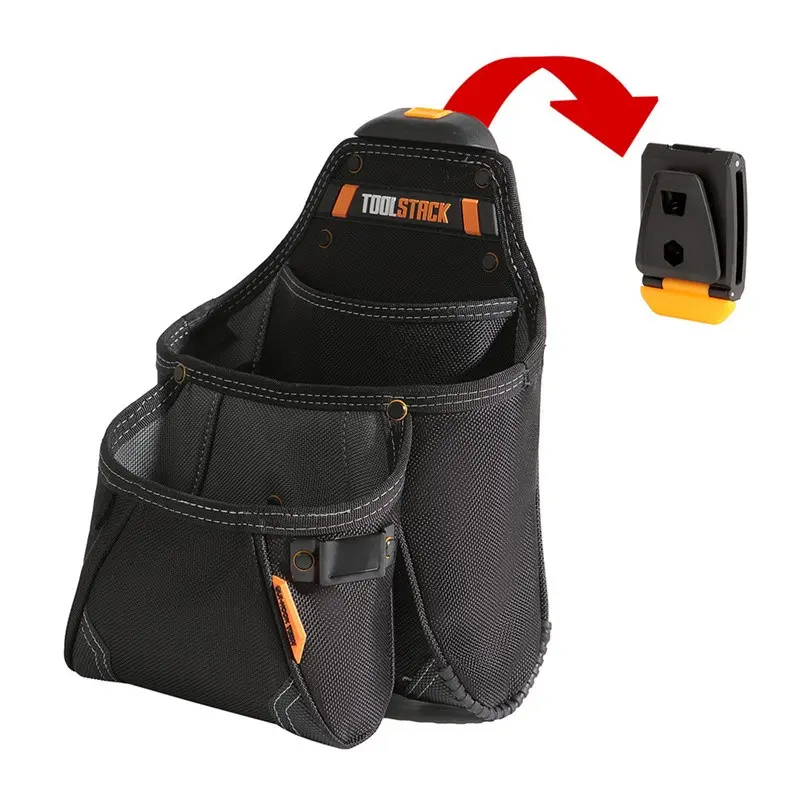 Toolstack Single Bag Woodworking Tool Kit, Large Capacity with Quick-Release Buckle, Waterproof Oxford Fabric, Ideal for DIY Projects