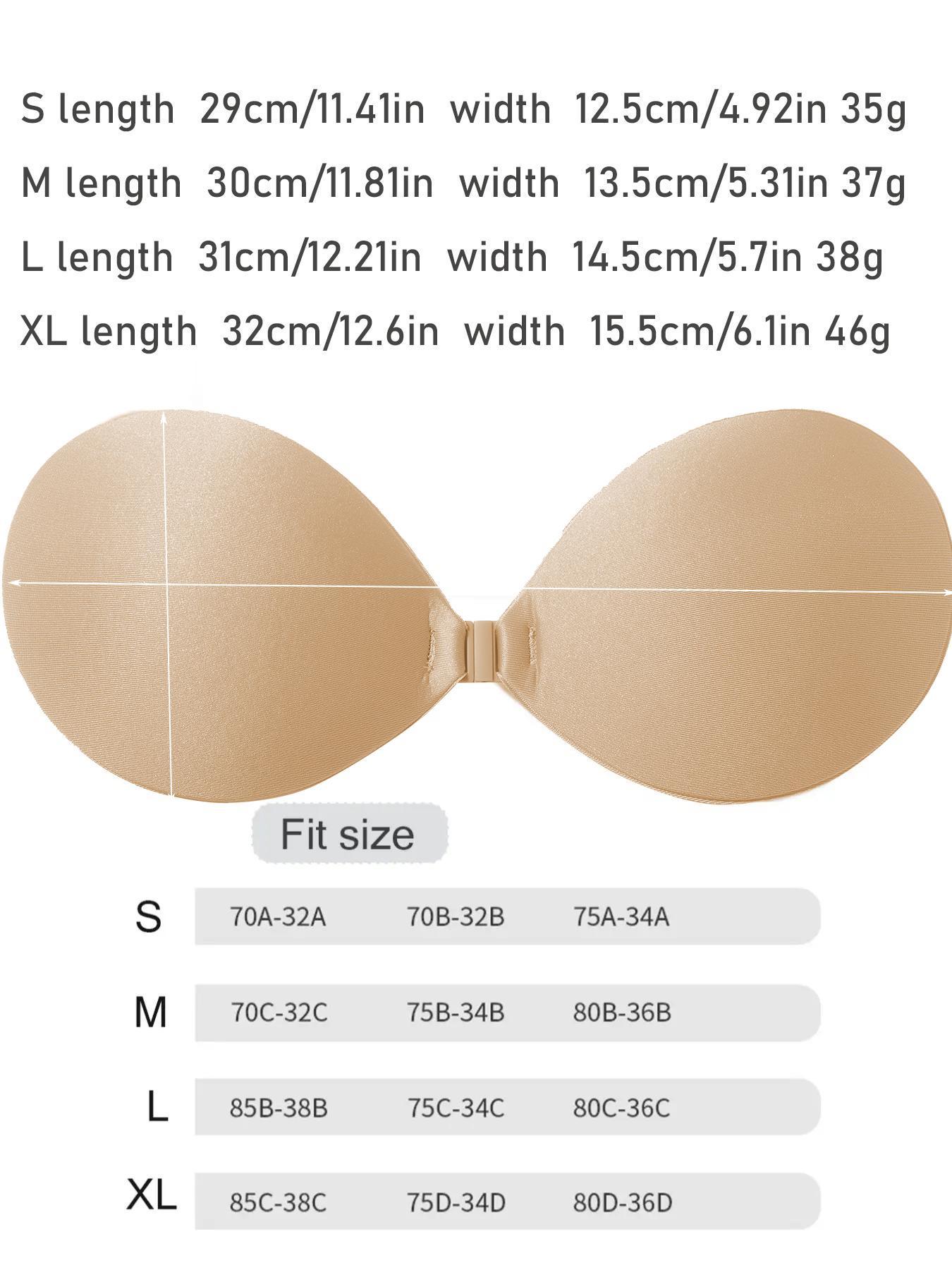Women's Solid Buckle Front Stretchable Silicone Bra, Casual Basic Invisible Strapless Bra, Women's Lingerie Accessories for Daily Wear, Underwear, Everyday Fit