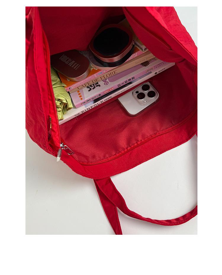 Textured Fashionable Tote Bag Casual and Lightweight Handle Bag Perfect for Shopping and Versatile Across The Shoulder Bag