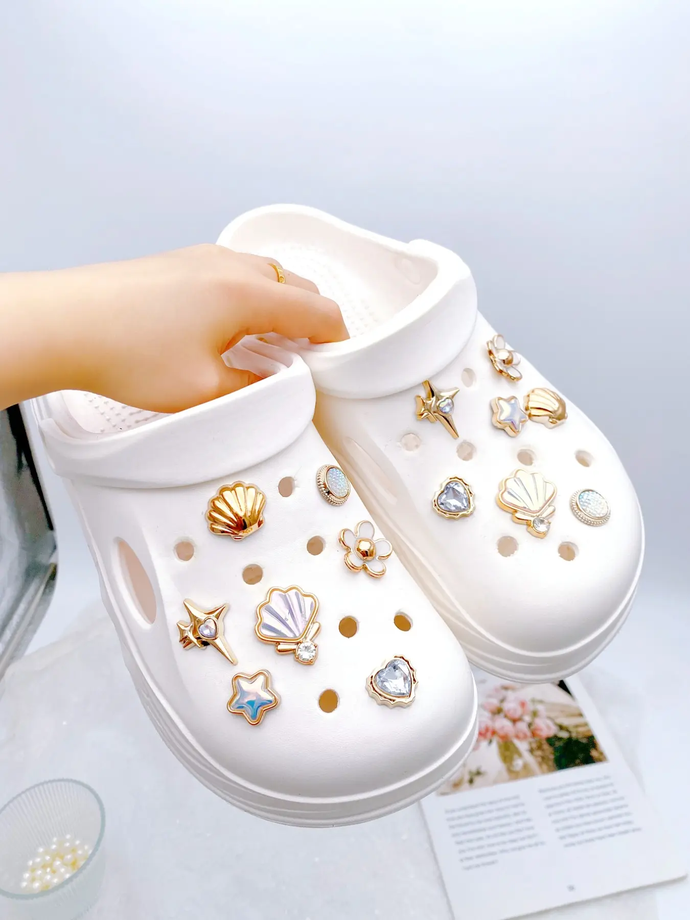 14 Pcs Cute Sandal Accessories DIY Detachable Shoe Decorations for Women, Fun Personalized Footwear, Perfect Gift for Festivals and Parties