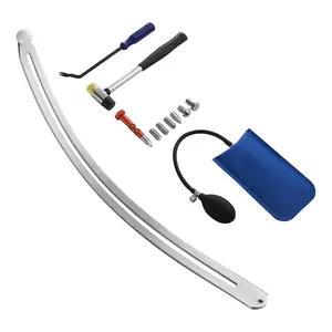 Dent Puller Kit For Auto Body Dent Removal And Fender Repair Tools, Flat Bar And PDR Tools Set For Car Paintless Dent Repair, Steel Construction, Durable Auto Bodywork Kit For Mechanic Shop And Garage