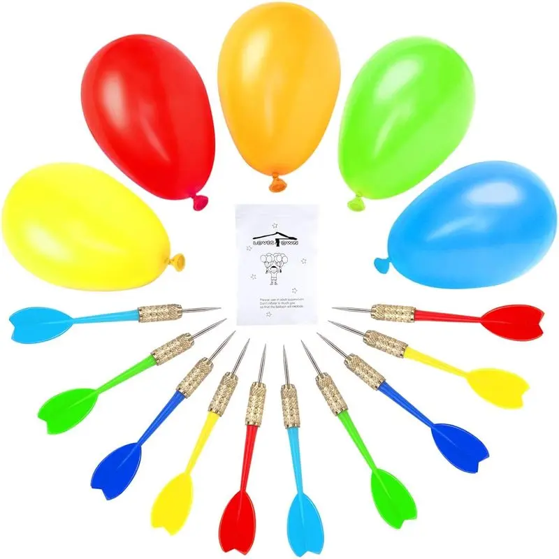 Outdoor activitiesLOVESTOWN 510 PCS Dart Balloon Game Set, Carnival Games for Kids & Adults |   Outdoor Party Game for Backyard, Birthdays & Family Reunions, Carnival Party Favors, Includes 500 Balloons & 10 Darts
