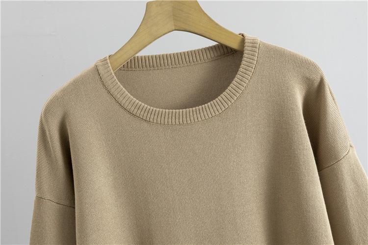 Women’s 2 Piece Sweater Sets Long Sleeve Knit Pullover and Wide Leg Pants Tracksuit for Stylish Lounge WearGift