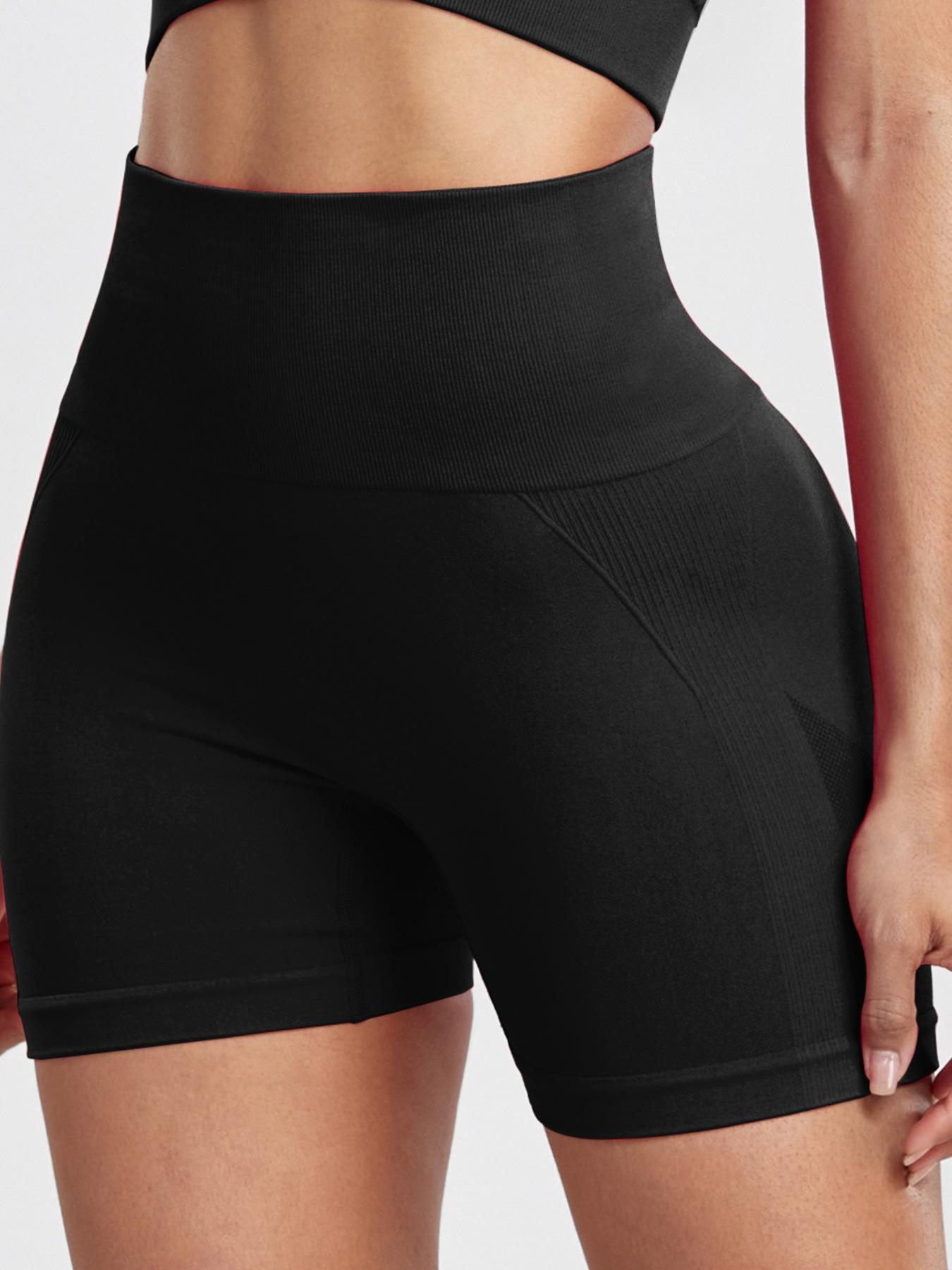 Women's Solid & Tie Dye Print Gym Shorts, Soft Comfy Breathable High Stretch Seamless Yoga Shorts, Ladies Sportswear for Gym Workout Running, Clothing