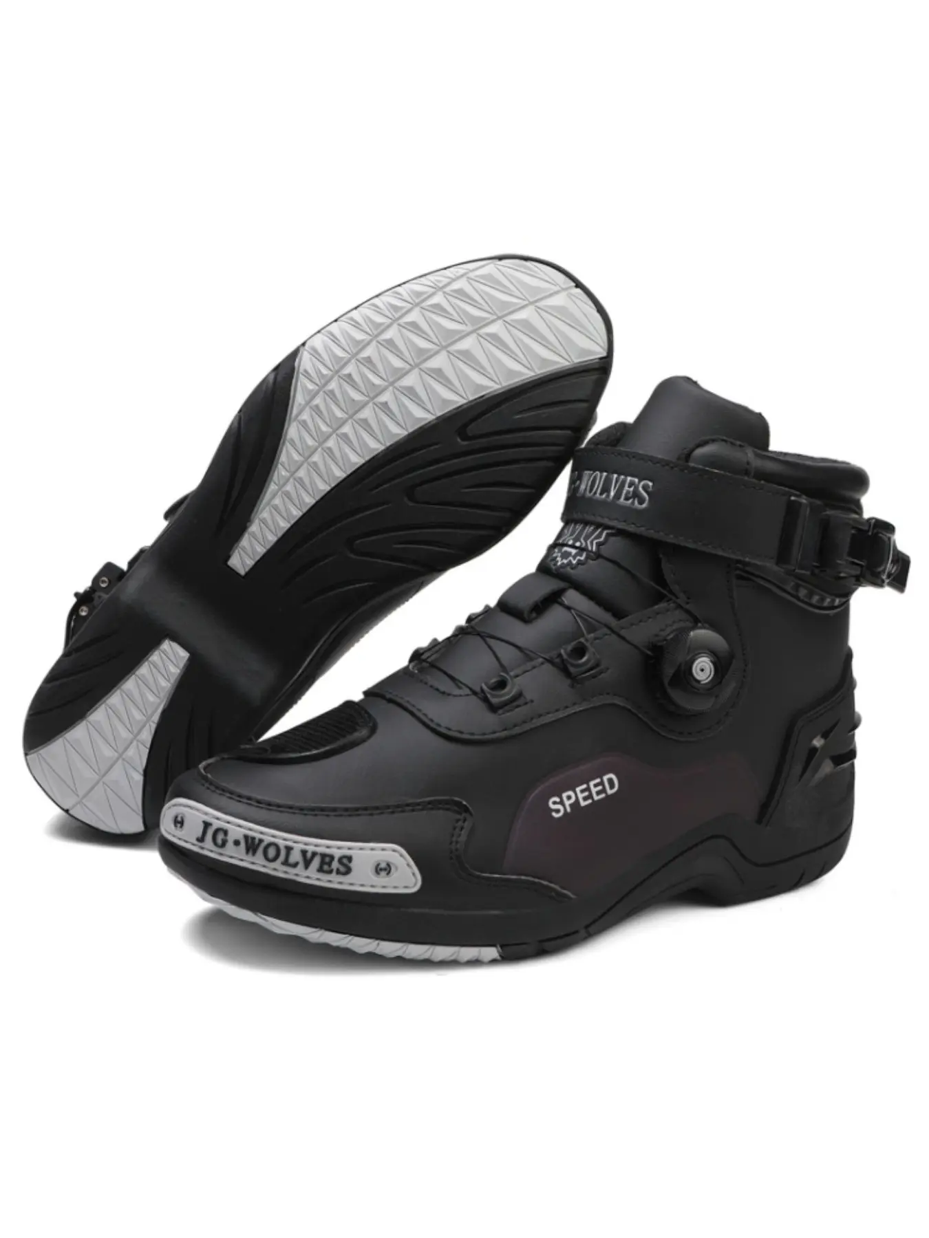Couple Motorcycle Riding Shoes, Unisex Motorbike Boots, Anti-Slip Waterproof Design, Comfortable Safety Cycling Shoes, Outdoor Shoes