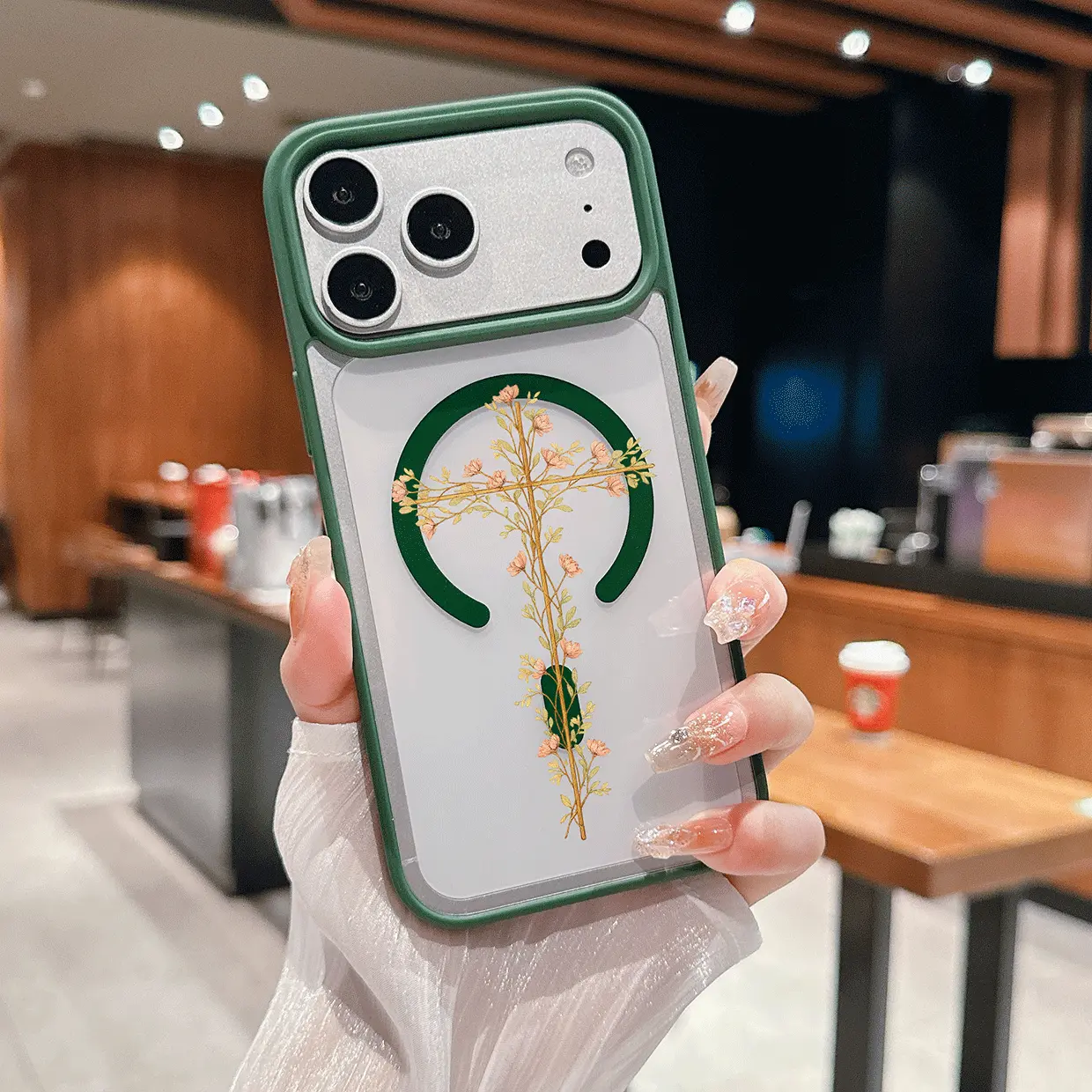 YKLDKCX-Resistant Mobile Phone Case with Light Luxury Premium Texture, Precision-Cut Snug Fit, All-Around Protection for iPhone 11/12/13/14/15/16/17/17 Pro Max Series Phone Accessories