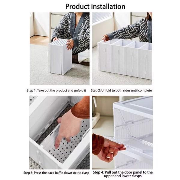 6-Layer Plastic Shoe Cabinet Stackable Foldable Shoe Box Sneakers Storage Box 6-Layer Plastic Shoe Cabinet Stackable Foldable Shoe Box Sneakers Storage Box