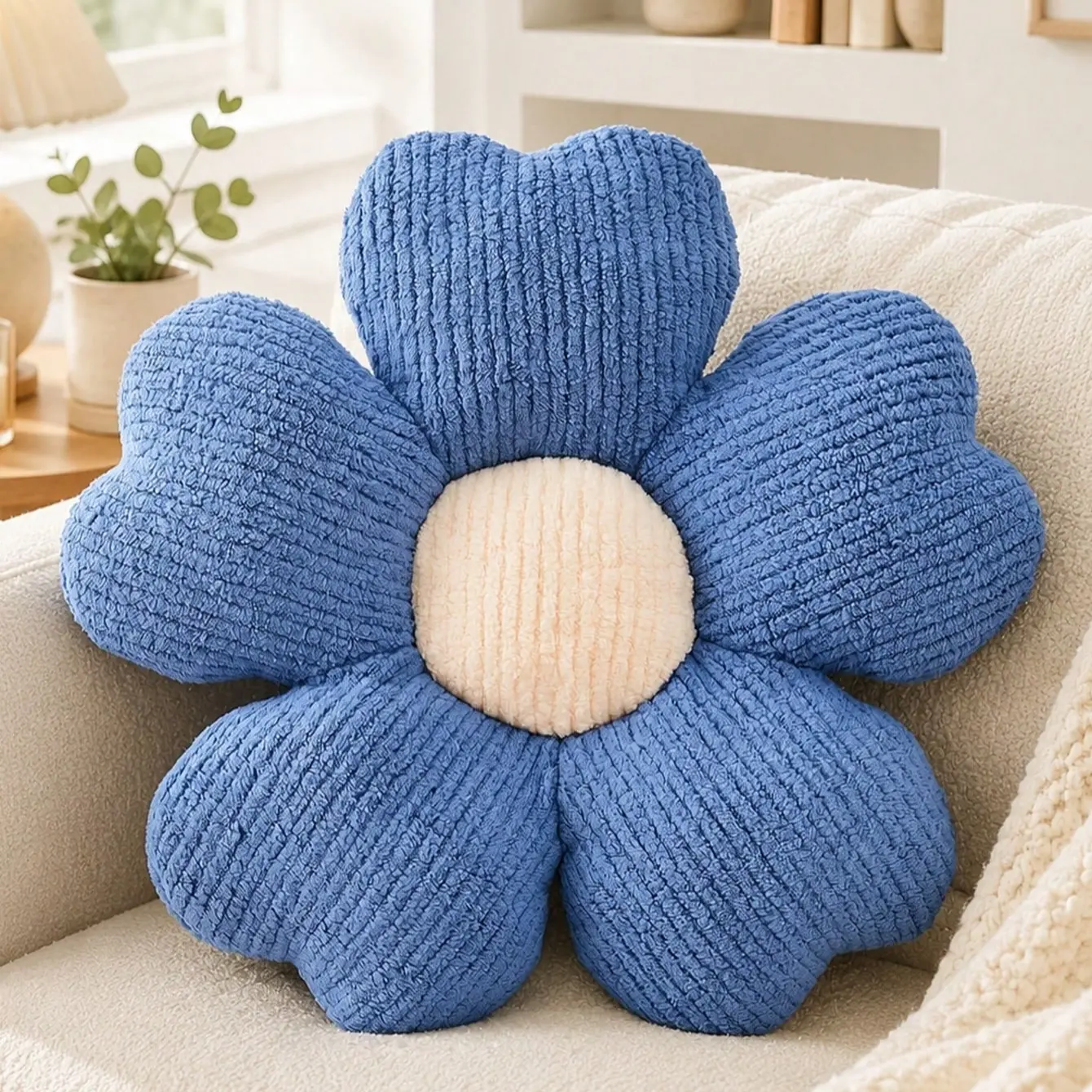 12”/16” (30/40cm) 5-Petal Cute Flower Floor Cushion | Cozy Plush Couch Pillow Decor | All-Season Home Decor Essential Home Decorative Cushion & Holiday Must-Have ✨ Ultimate Gift Choice for Friends & Family 🌸 #flowerpillow #roomdecor