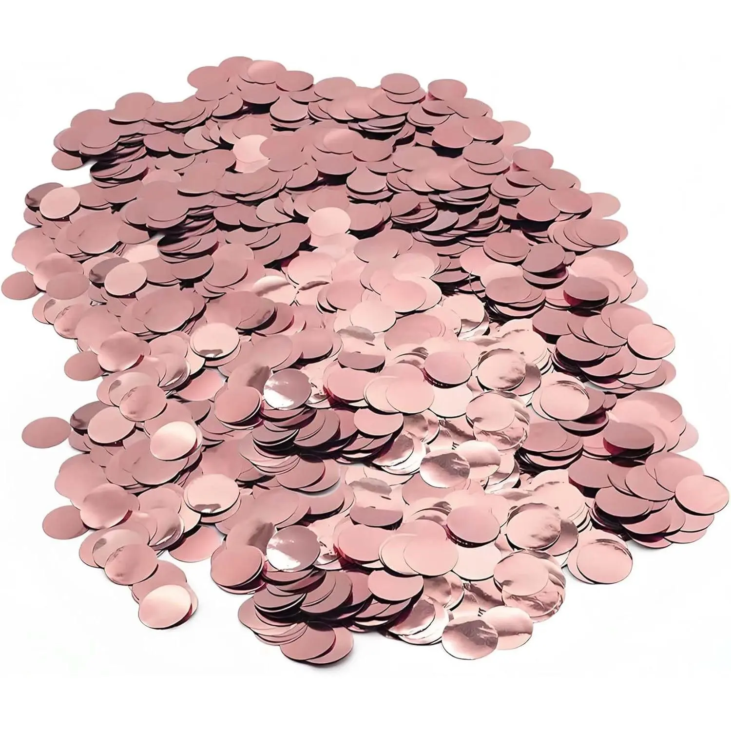 Rose  Metallic Foil Confetti 8000 count Shiny Round Table Confetti for Fill Balloon Wedding Graduation Party Decorations,60g of pack