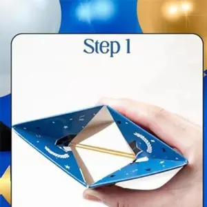 Graduation Surprise Gifts Box with Confetti Exploding Surprise Box DIY Party Gift Package for Christmas Gifts & Celebrations