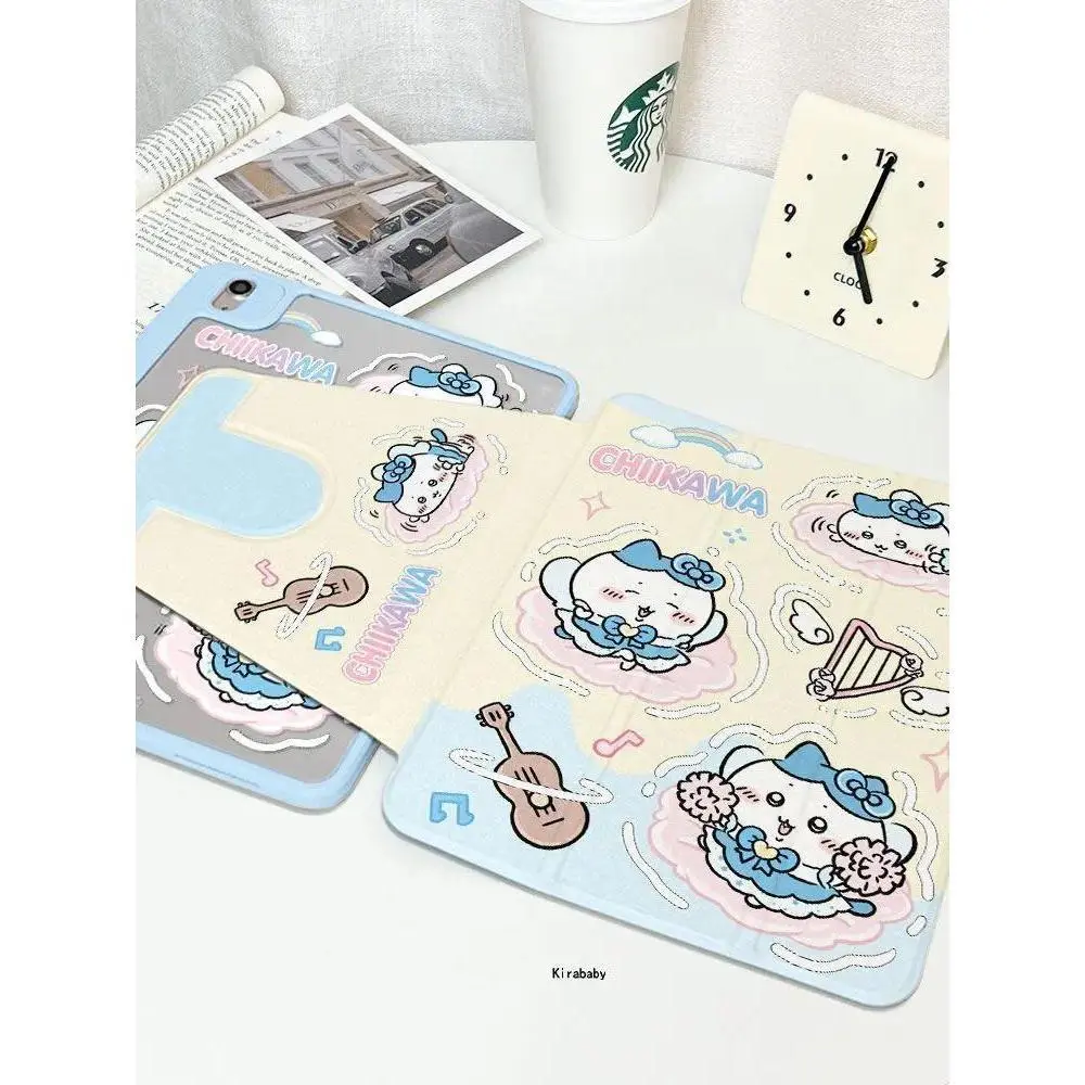 Anime Chiikawa Hachiware 720° Rotation Suitable for IPad Protective Case Acrylic 9.7inch 2026 New Style Cartoon Kawaii Lovely