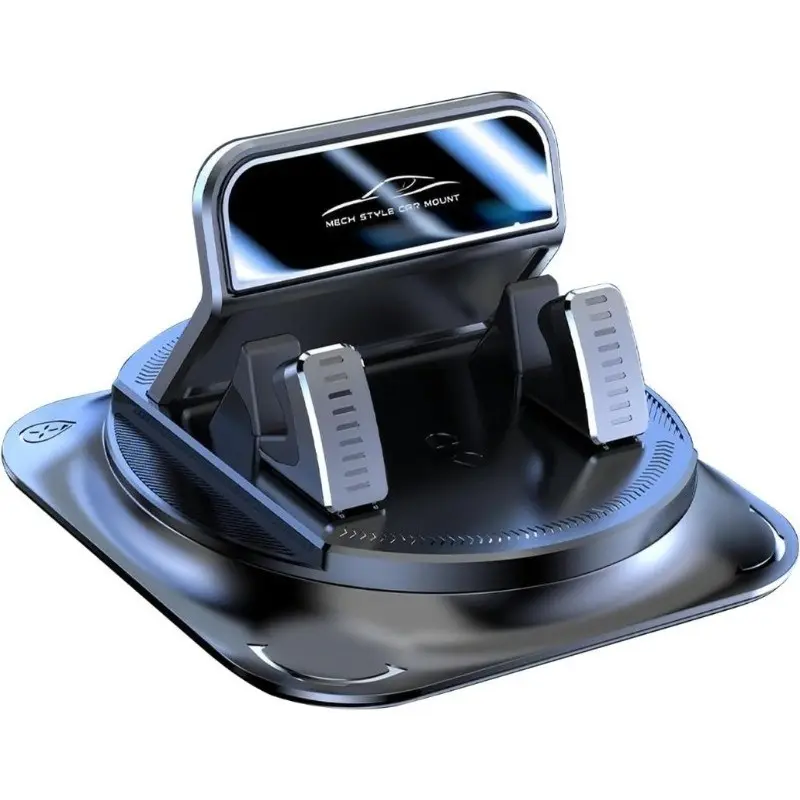 Car Phone Holder, 360-Degree Rotatable Anti-Slip Dual Layer Shock Absorption, Stable Navigation Support, Easy One-Hand Installation ()