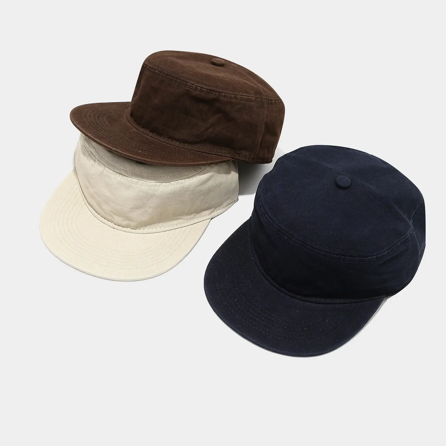 Fashion Flat Top Cap for Women Men Trendy Going Out Hat Luxury Vibe Washed Cotton Plain Cap Retro Casual Aesthetic Headwear Stylish Clothes Matching