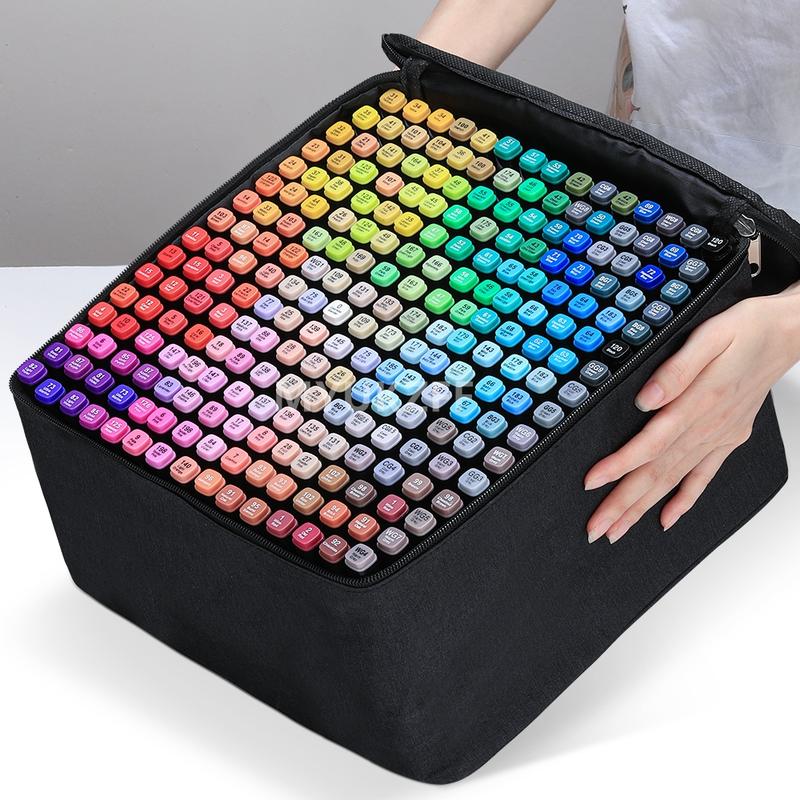 Colored Marker Pen Set, 1 Set Dual Tip Fine & Broad Drawing Markers, Marker Pen Set for Student Adults Coloring Artists Drawing Sketching, Doodle Drawing Pen