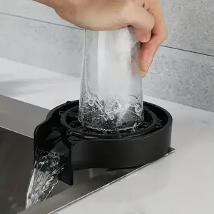 Glass Rinser for Kitchen Sink, High Pressure Cup Washer for Bottles and Glasses, Automatic Sink Glass Washer, Kitchen Upgrade Accessory for Fast Cleaning