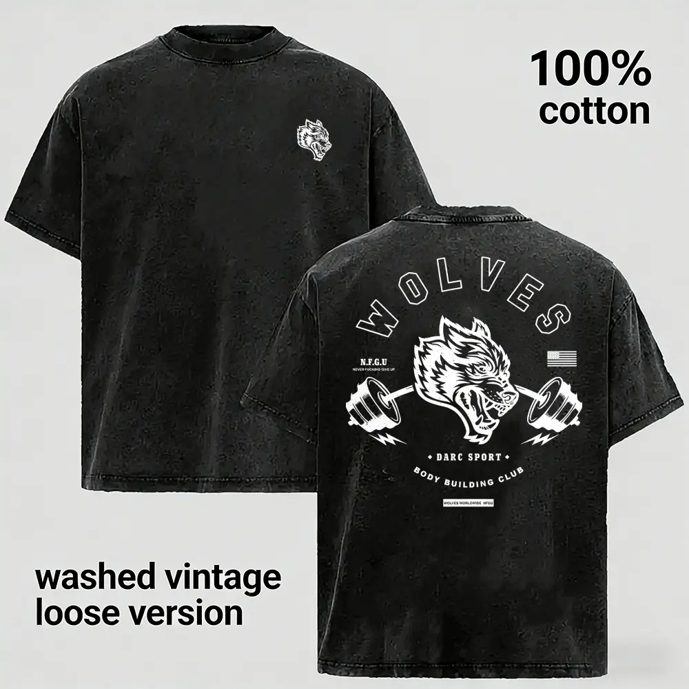 Plus-size Vintage Washed T-Shirt 100% Cotton – Oversized Casual Tee for Men & Women, Everyday Essential