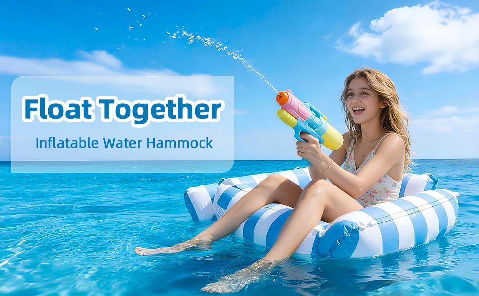 Inflatable Pool Hammocks, Tanning Pool Floats, Portable Pool Float for Adults, Pool Floats Adult Lounge Chair, Pool Float Raft for Summer Relaxing & Travel, Pool Accessories for Backyard Party, Above Ground Pool Accessories for Lake & Beach Vacation