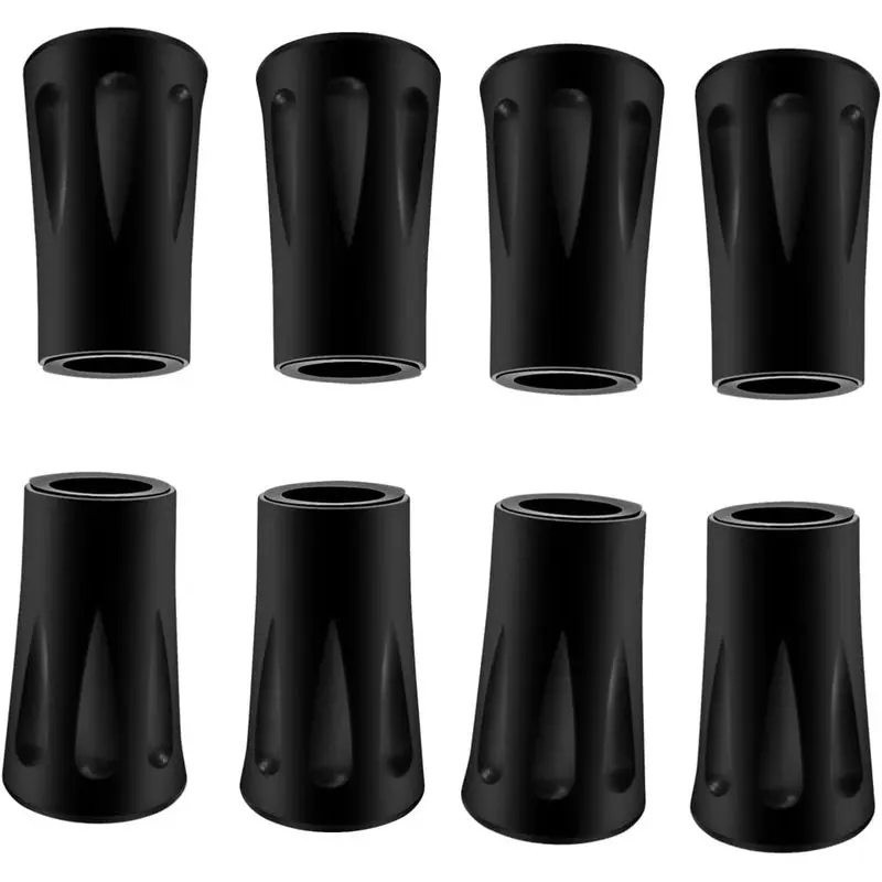 Outdoor activities8Pcs Trekking Pole Tips Replacement Protectors, Rubber Feet for Hiking Pole Tips Rubber Tips for Walking Sticks Tips Accessories, Fits Most Standard Walking Sticks Shock Absorbing(11mm Hole Diameter)