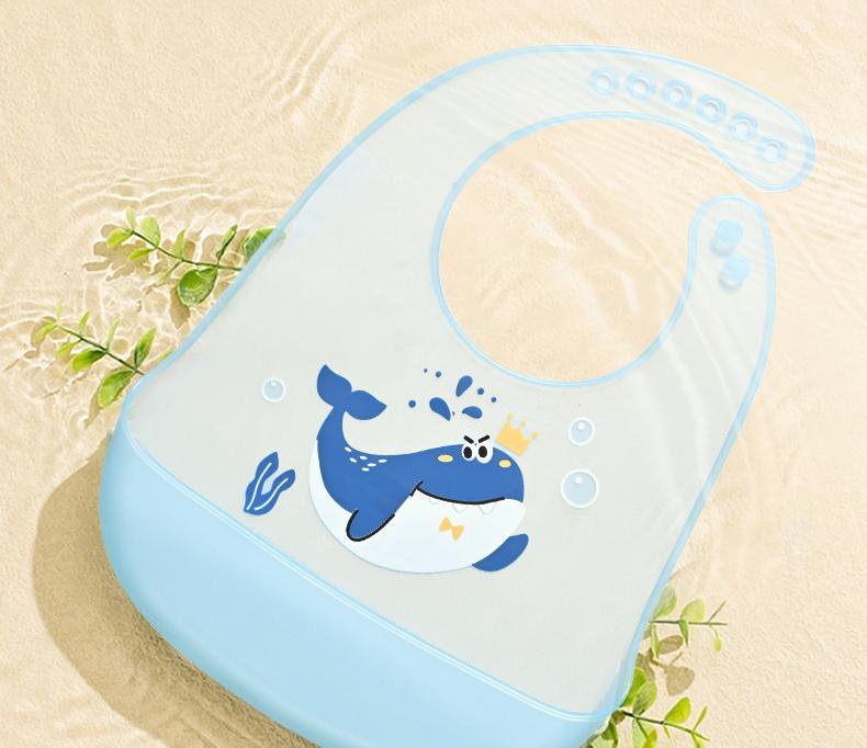 Easy Clean Silicone Bib!No More Mess During Baby Feeding 👶