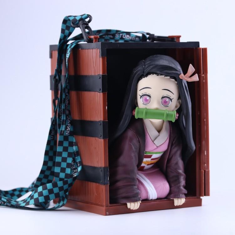 <Demon Slayer: Kimetsu no Yaiba> Nezuko Popcorn Bucket Practical Snack Container Can Hold Popcorn Candy Suitable for Outdoors and Movie Theaters