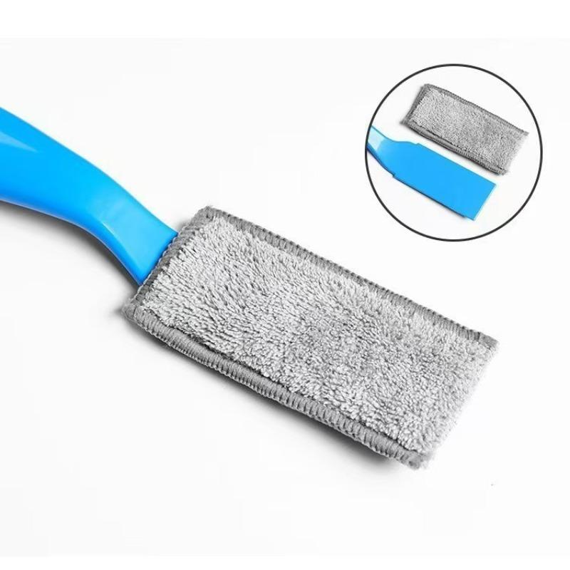 Dual Head Soft Brush for Car Interior Cleaning, Dashboard Air Vent Cleaner, Ac Grille Dust Removal Tool, 1 Piece