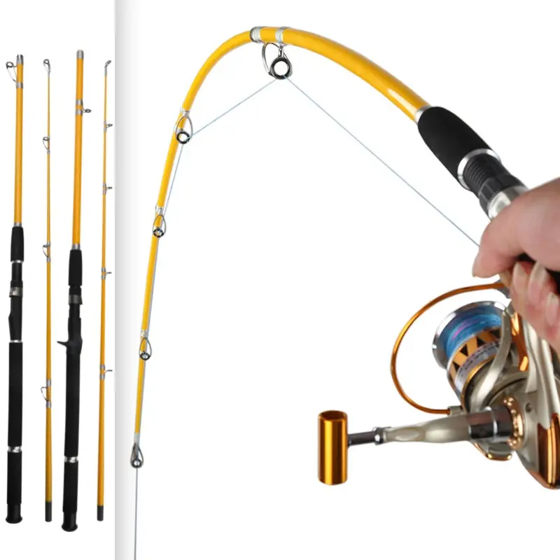 Bass rod Slowing Jigging Fishing Rod sea rod Spinning Casting Fishing Pole 2.1M/82.7IN Glass