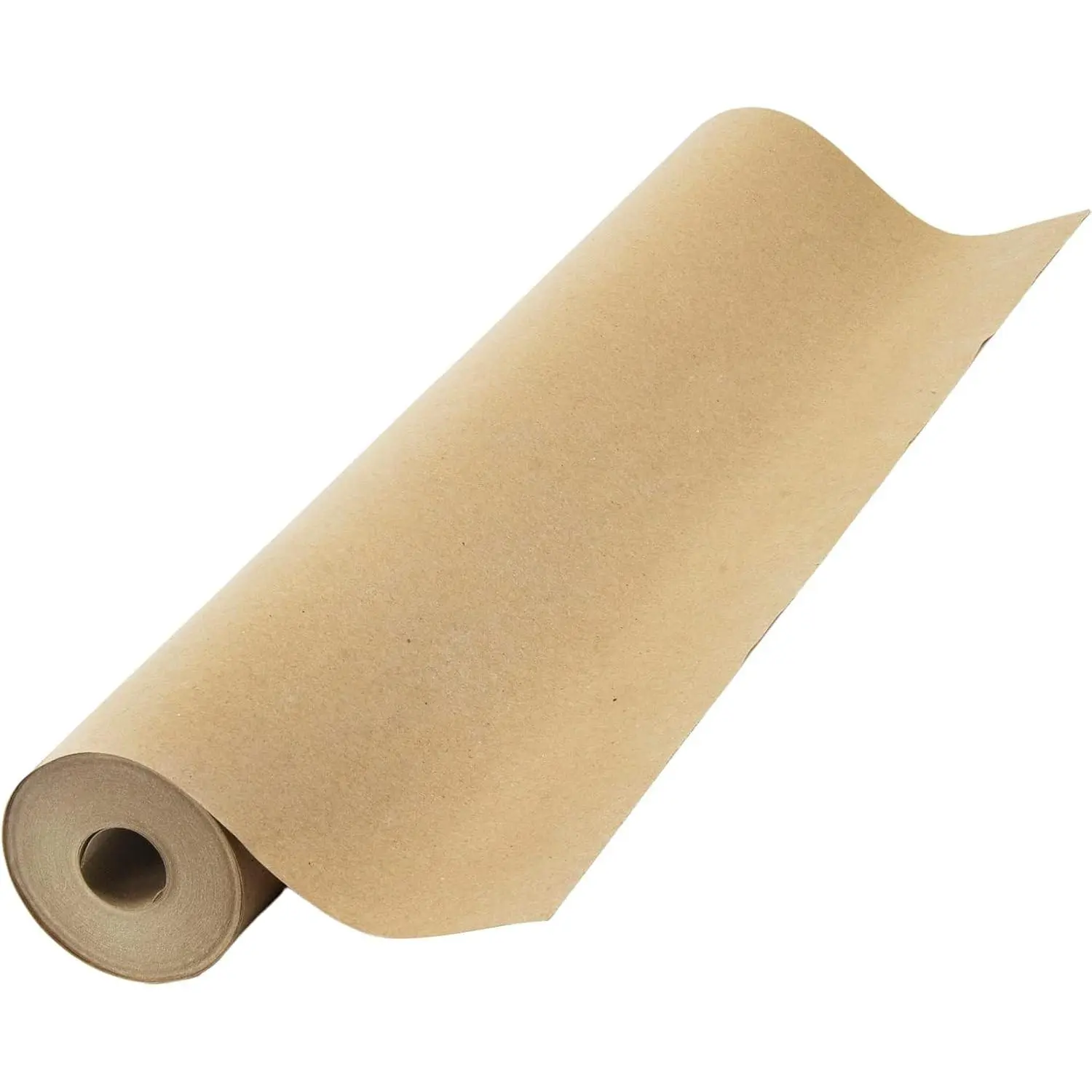 Brown Kraft Paper Single Roll (17.75in x 1200in/100ft) Made in USA - 100% Recyclable, Ideal for Gift Wrapping, Moving Packing, Home Supplies Organization