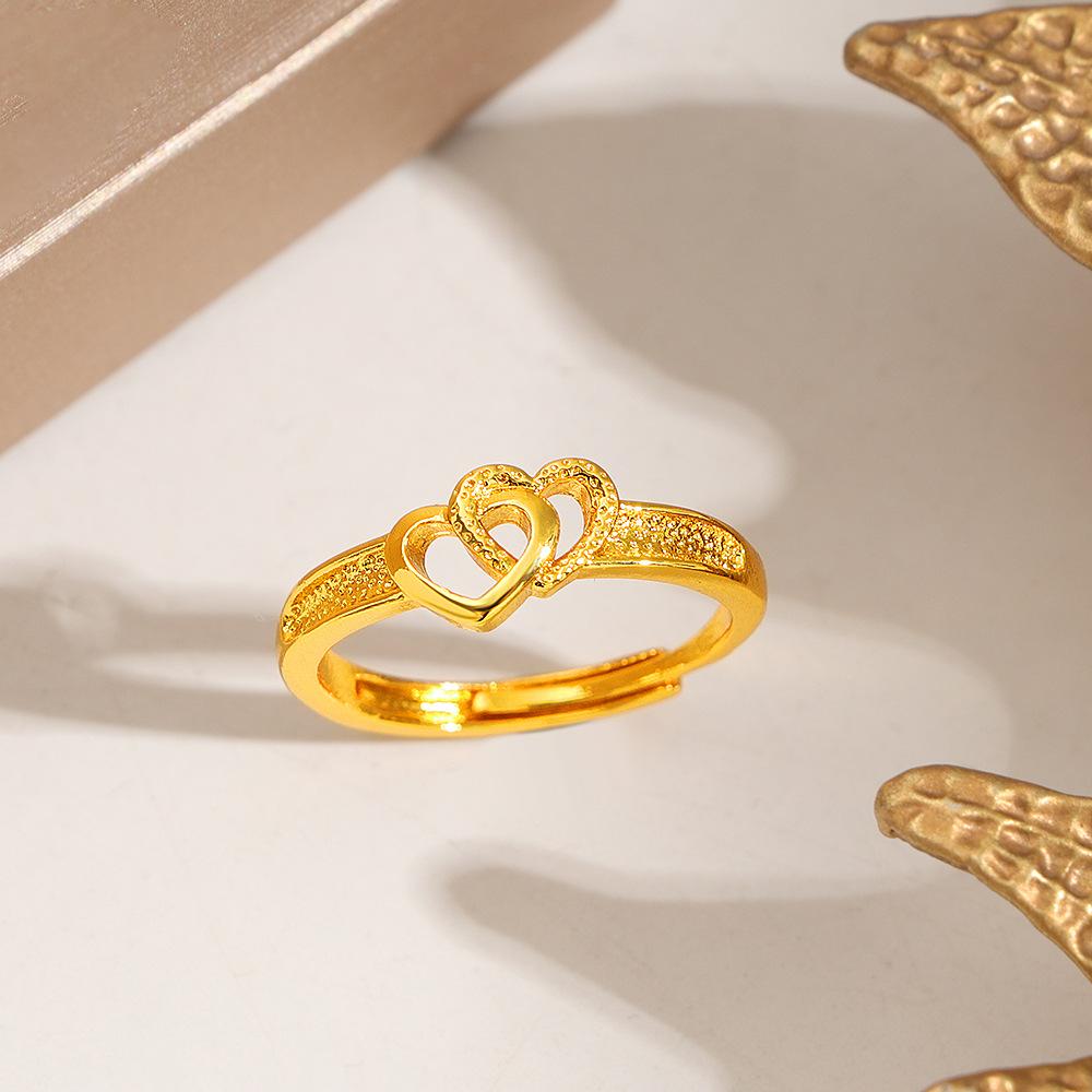 One ring. Any finger. Any mood. Any outfit. (Yes, it's that versatile.)--Double Heart Ring: Fashionable, Simple, Elegant, Luxurious, Personalized, Adjustable Open Ring