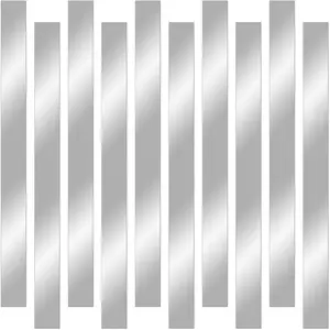 10 Pcs 304 Brushed Stainless Steel Strips (12"x 1"x 0.02" Thickness) Gap Filler Trim Strip Sheet Metal Shim Stock for Kitchen Gap Filling DIY Craft Making
