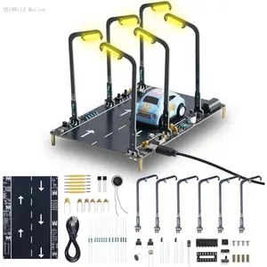 Soldering Practice Kit, Electronics Project with Sound & Light Control, Sensor Learning Kit for School, Teens & Adults