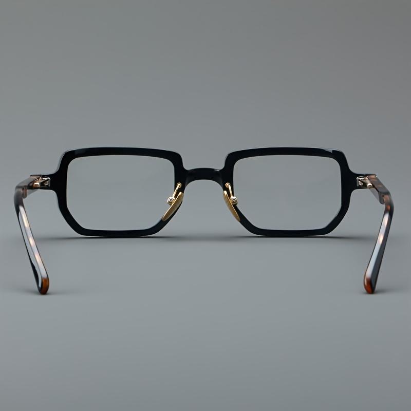 Vintage Tortoiseshell Wide Temple Eyeglasses, Gold Metal Accents, Non-Prescription PC Lenses, Classic Unisex Stylish Durable Eyewear for Men Women