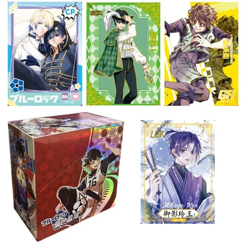 2026 new hot item  Blue Lock Card Thread Teacher Rin Bee Music Back Nagi Makoto Shiro Guangu Blue Lock Anime Collection Card Stamp Change Cards