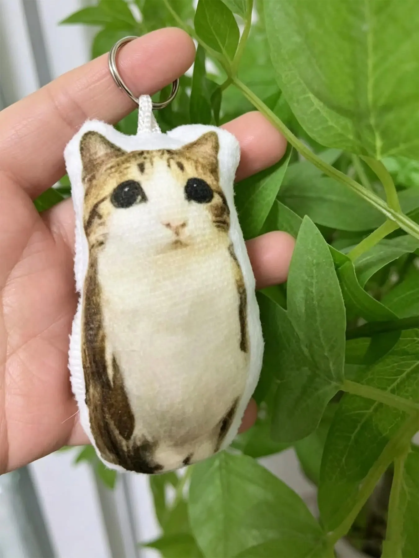 Cute Funny Plush Keychain, Sound Activated Meow Owl Voice Keychain, Abstract Quirky Toy, Student Gift, Press to Play