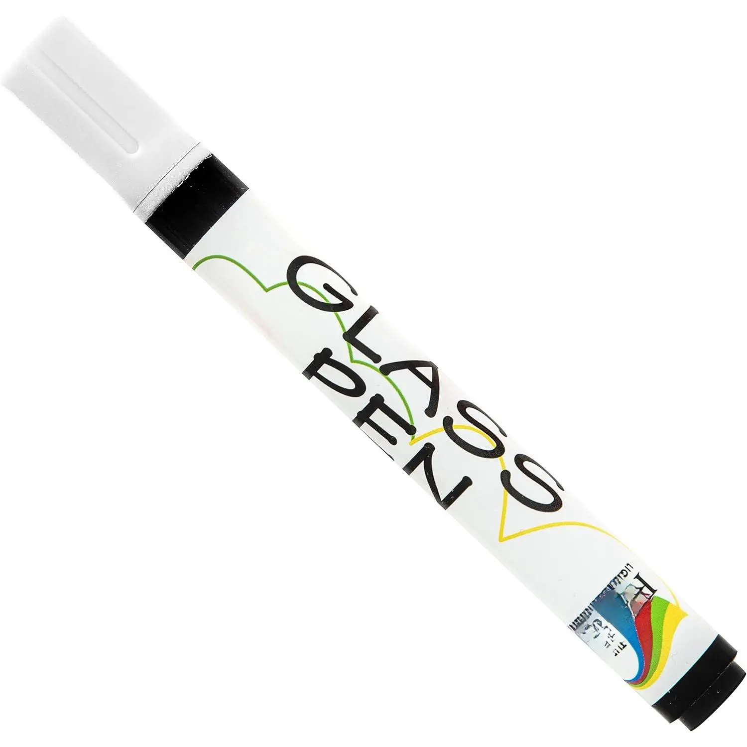Glass Pen Window Marker: Liquid  Pens for Glass, Whiteboard  with Washable  - Graduation,  Windows, Mirror Pen, Storefront, Wedding, Parade, Party & Holiday (White, Fine Tip)