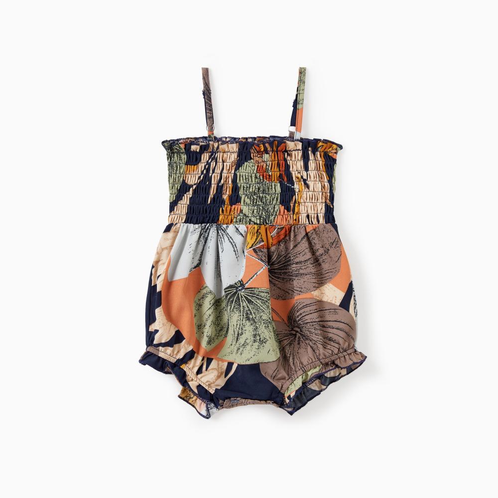 PatPat Family Matching Tropical Floral Print Jumpsuits for Mommy and Me Womenswear Piece