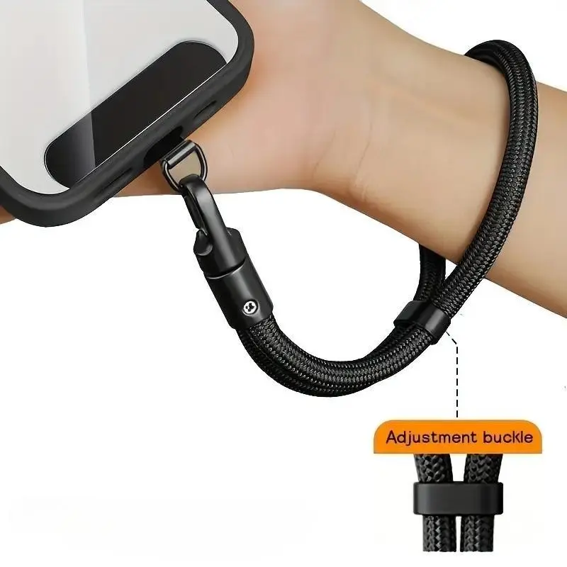 Universal 360° Rotating Polyester Phone Strap, Anti-Fall Safety Wristband, Auto-Lock, Adjustable Non-Wrapping, Outdoor Activity Compatible, Phone Leash, Phone Lanyard Wrist