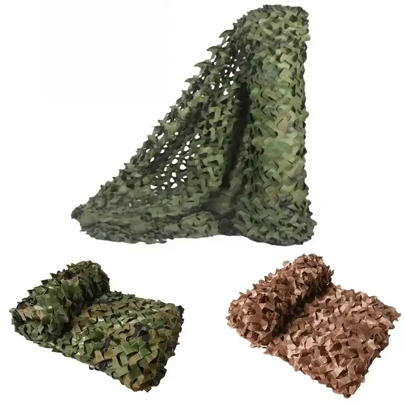 Camouflage net: Hunting, camping, military theme, camouflage net for shade and concealment - Forest camouflage net for outdoor use