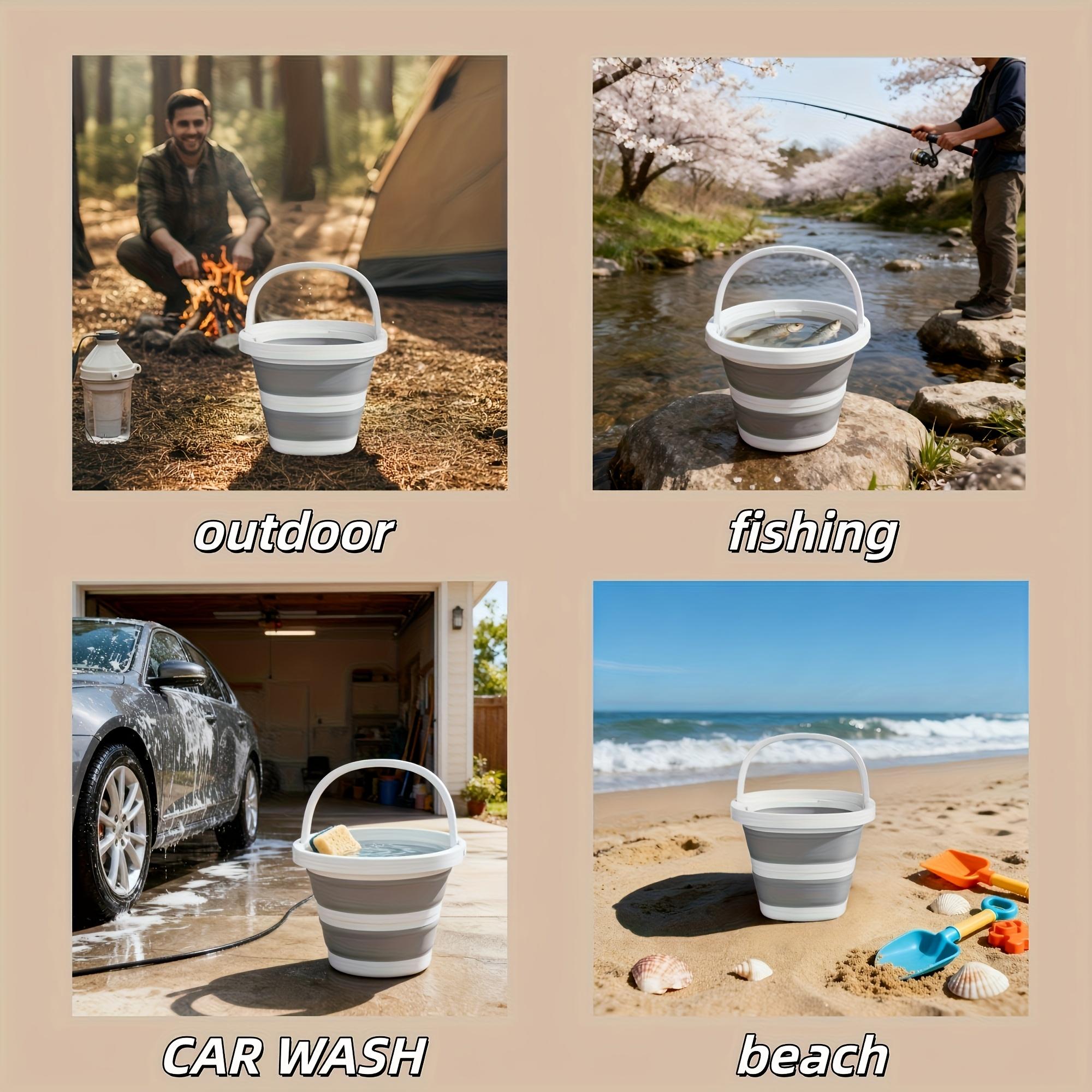 1.32/2.64gal Water Bucket |   Multifunctional |   Foldable Bucket, Durable And Space-saving |   Open Storage Box, Foldable, Portable And Easy to Store, Suitable for Cleaning, Washing, Watering Plants, Washing Cars, Fishi