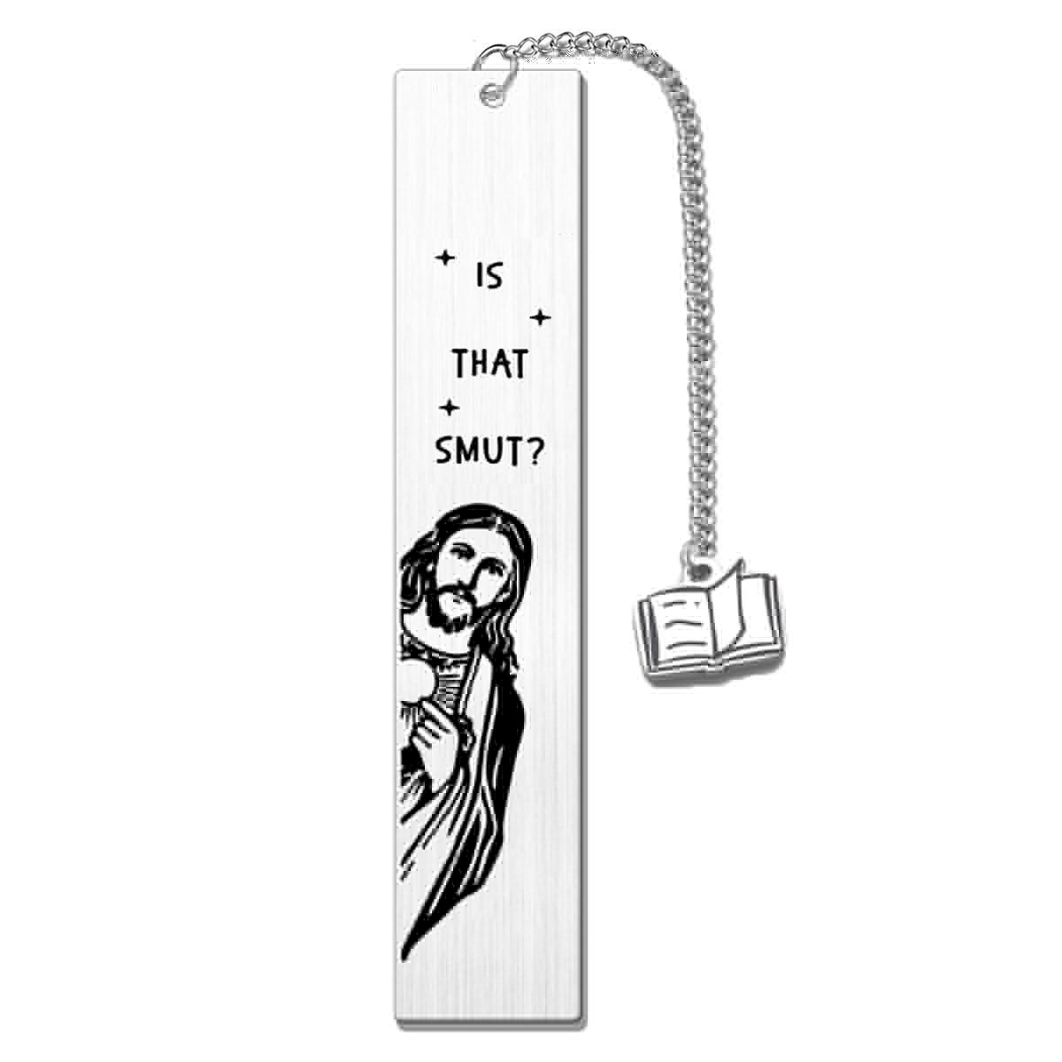 Jesus Bookmark, Stainless Steel Bookmark, Funny Bookmark for Women, Novelty Gag Bookmark Gift, Book Accessories for Bookish Nerd Book Lover Adult Women